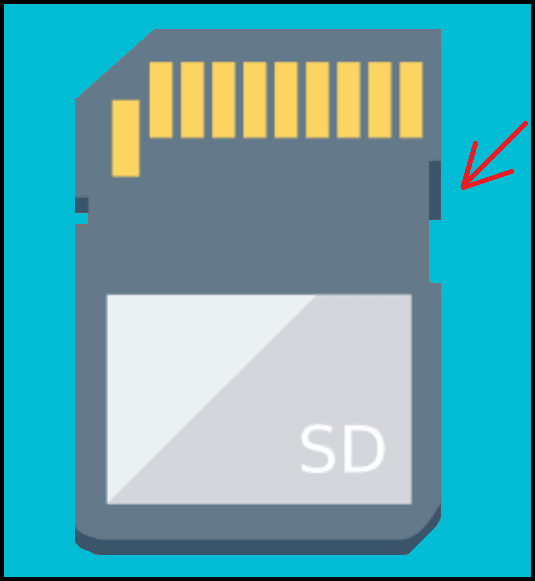 La tarjeta SD está protegida contra escritura debido al conmutador