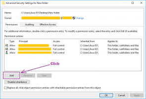 DiskInternals Partition Recovery™ Cambie la propiedad de la carpeta - paso 2 - haz clic en el botón avanzado.