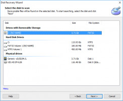 DiskInternals Partition Recovery™ Recuperación de partición: selecciona el disco duro donde necesitas encontrar una partición.